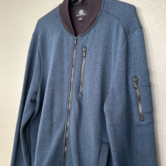 Rock & Republic Zip Up Men’s Sweater Size XL - Picture 4 of 7